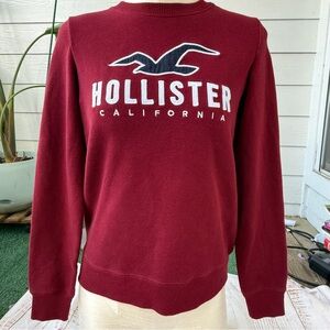 Hollister Sweatshirt In‎ Size XS Maroon